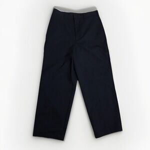 SMOCK MENS PANTS NAVY DROP WAIST WOOL CROP TROUSERS MODERN MEDIUM 2